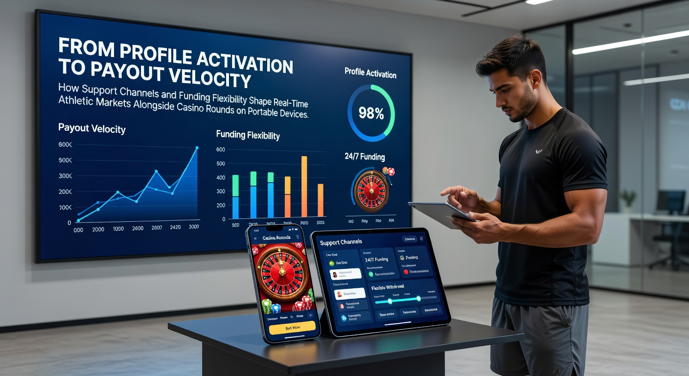 Mobile interface showing quick profile setup alongside live sports odds and casino game tiles