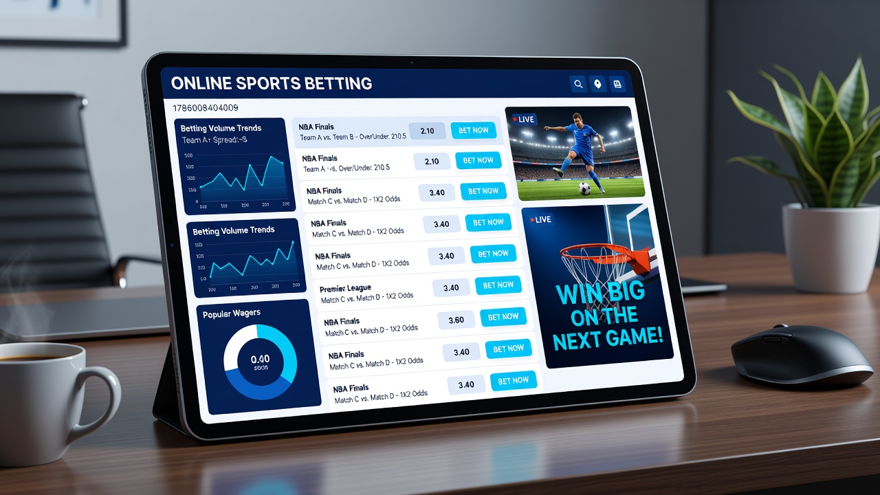Mobile app screenshot displaying live sports betting markets and instant bonus notifications