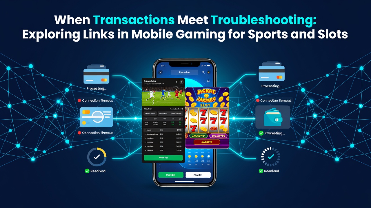 Mobile gaming transaction interface showing sports and slots options on a smartphone screen