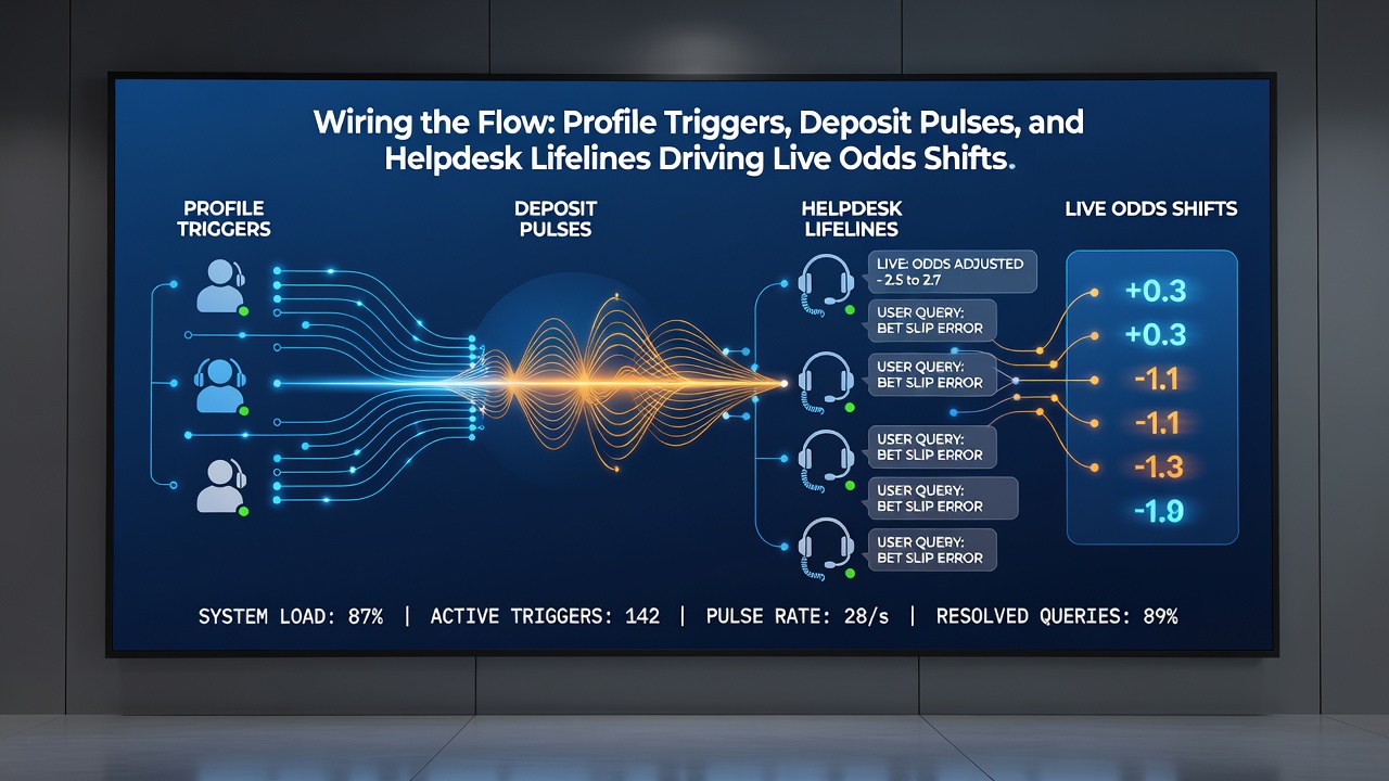Support dashboard and deposit confirmation screen on a tablet showing real-time casino reward updates